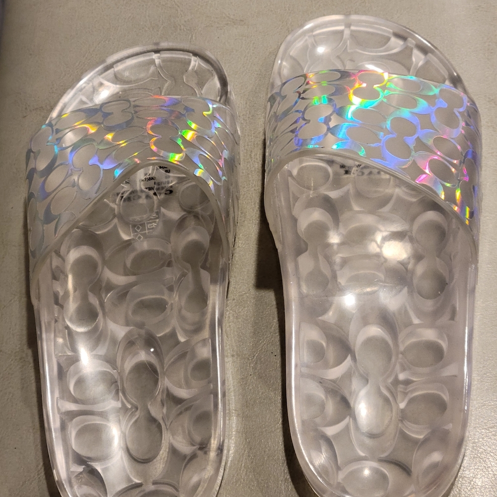 New Coach Sandal size 8 Clear